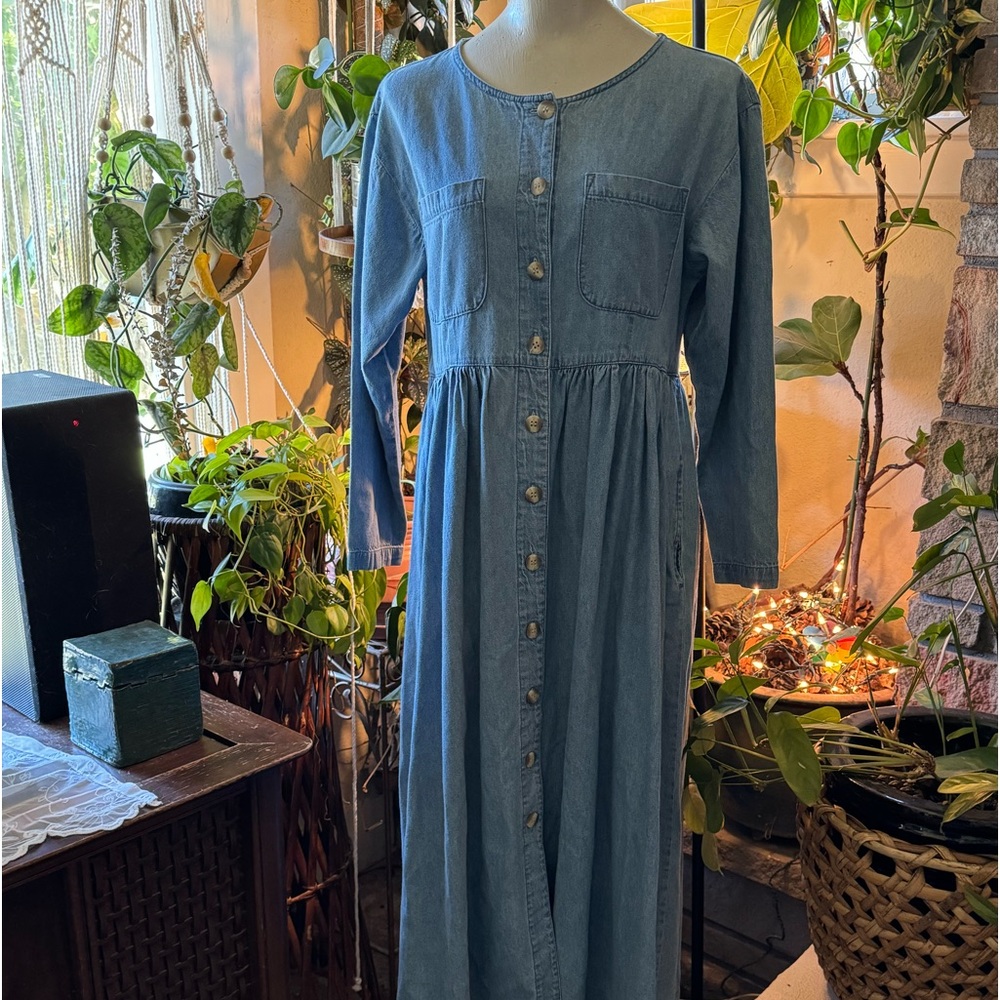 VTG FADS denim 100% Cotton 90's dress